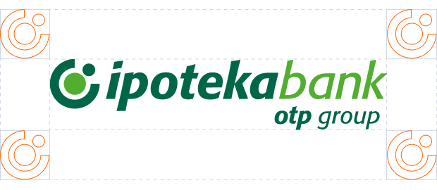 Clear space of the horizontal logo version