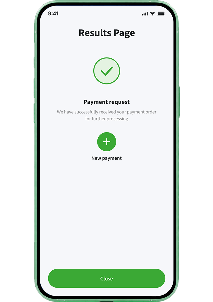 Payment request accepted