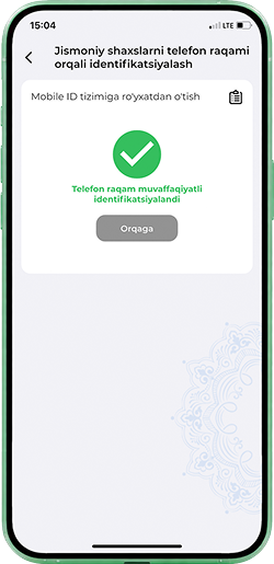 Muvaffaqiyatli ro‘yxatdan o‘tganingiz haqidagi tasdiqni kuting